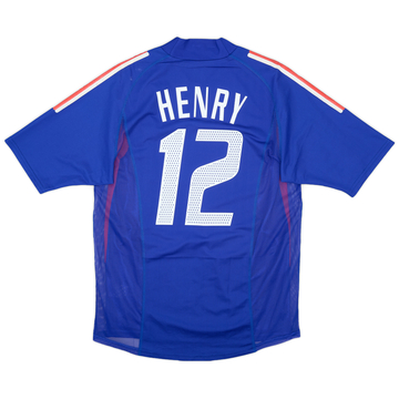 Maillot domicile France version joueur 2002-04 Henry #12 - 6/10 - (M)