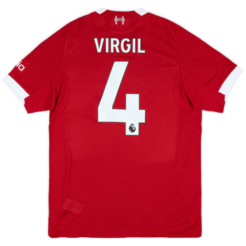 2025-26 Liverpool Maillot Domicile Authentique Virgil #4
