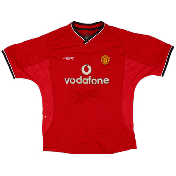 2000-02 Manchester United Maillot Domicile - 6/10 - (L.Boys)