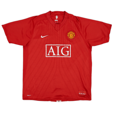 2007-09 Manchester United Maillot domicile - 5/10 - (XL)