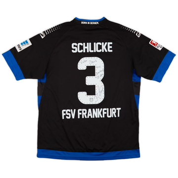 2013-14 FSV Frankfurt Maillot domicile de match signé Schlicke #3