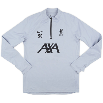 2023-24 Liverpool version joueur Haut d'entraînement 1/4 Zip #50 (Doak) - 9/10 - (M)