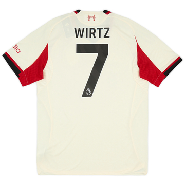 Maillot extérieur authentique Liverpool 2025-26 Wirtz #7
