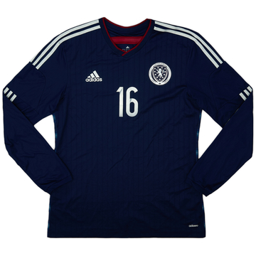 Maillot domicile manches longues version joueur Scotland 2014-15 #16 - 9/10 - (L)