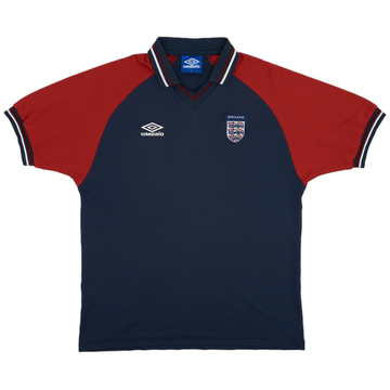 1990s England Umbro Polo d'entraînement - 8/10 - (L)