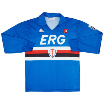 1988-89 Sampdoria Maillot de match Domicile ML #8
