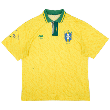 1991-93 Brazil Maillot Domicile - 5/10 - (L)