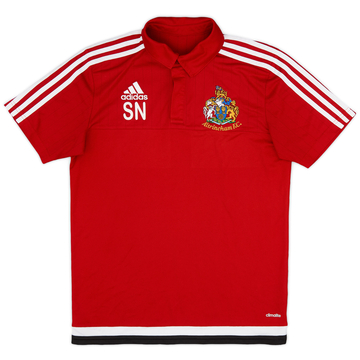 2016-17 Altrincham Modèle pour le personnel adidas Polo SN - 8/10 - (S)