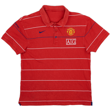2008-09 Manchester United Nike Polo - 7/10 - (XL)