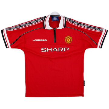 1998-00 Manchester United Maillot domicile - 8/10 - (L.Boys)