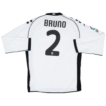 2010-11 Valencia Maillot version joueur domicile ML Bruno #2 - 6/10 - (XL)