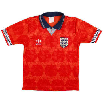 1990-93 Maillot extérieur Angleterre - 8/10 - (Garçons L)