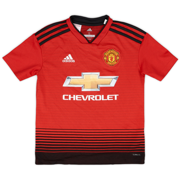 2018-19 Manchester United Maillot Domicile - 6/10 - (S.Boys)