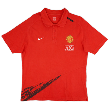 2007-08 Manchester United Nike Polo - 9/10 - (XL)