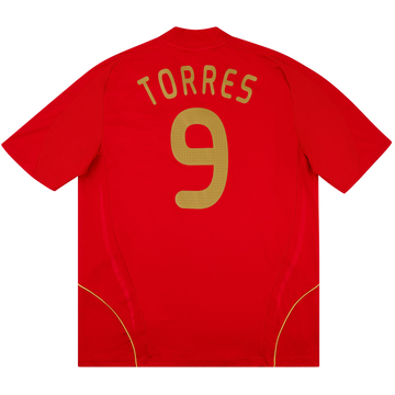 2007-09 Spain Maillot Domicile Torres #9 - 6/10 - (S)