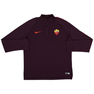 2018-19 Roma Nike Haut d'entraînement 1/4 zip - 9/10 - (XL.Boys)
