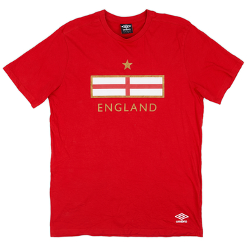 2010s England Umbro T-shirt en coton - 10/10 - (L)