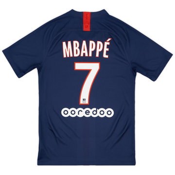 2019-20 Paris Saint-Germain Maillot domicile Mbappe #7 - 8/10 - (S)