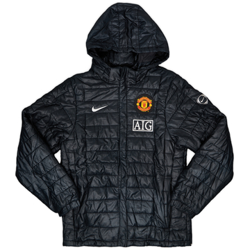 2009-10 Manchester United Nike Manteau de banc rembourré - 6/10 - (S)