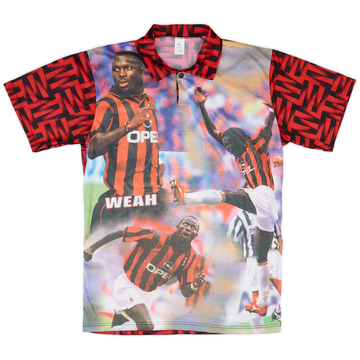 1996-97 AC Milan Maillot graphique Weah #9 - 9/10 - (XL)