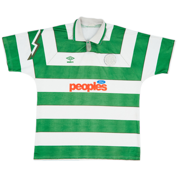 1991-92 Celtic Maillot Domicile - 4/10 - (XL)