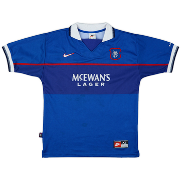 1997-99 Rangers Maillot Domicile - 6/10 - (XL.Boys)