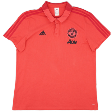 2018-19 Manchester United adidas Polo - 9/10 - (XXL)