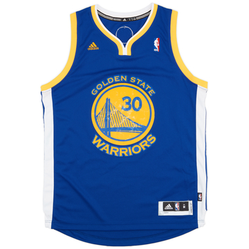 2010-14 Golden State Warriors Curry #30 adidas Maillot Swingman Extérieur - 6/10 - (M)
