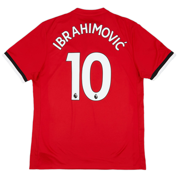 2017-18 Manchester United Maillot Domicile Ibrahimovic #10 - 8/10 - (S)