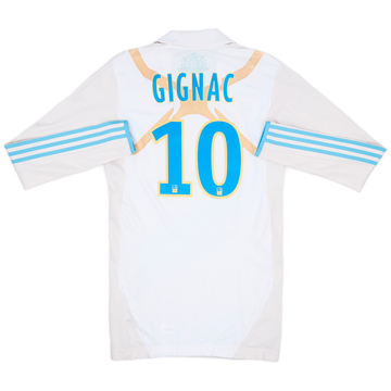 2011-12 Olympique Marseille Maillot domicile manches longues version joueur Gignac #10 - 7/10 - (M)