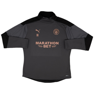 2019-20 Manchester City Modèle Staff Puma Veste de survêtement 1/4 Zip noir - 9/10 - (XL)