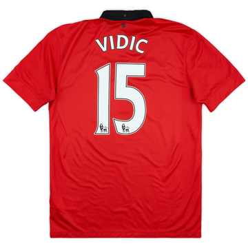 2013-14 Manchester United Home Shirt Vidic #15