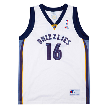 2004-08 Memphis Grizzlies Gasol #16 Maillot domicile Champion (Excellent) XXL