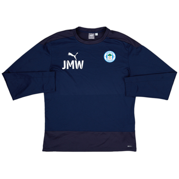 2019-20 Wigan Édition Staff Puma Haut d'entraînement 1/4 de zip JMW - 10/10 - (L)
