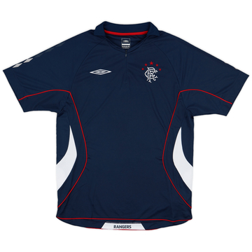 2006-07 Rangers Umbro Polo 1/4 zip - 8/10 - (L)