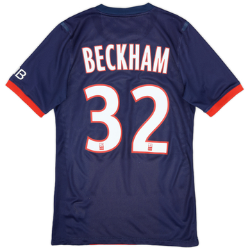 2013-14 Paris Saint-Germain Maillot domicile version joueur Beckham #23 - 6/10 - (S)