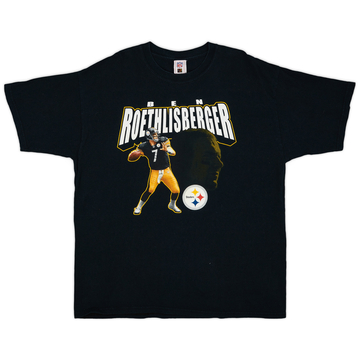 2005-06 Pittsburgh Steelers Ben Roethlisberger NFL T-shirt - 8/10 - (XL)
