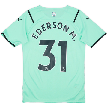 2021-22 Manchester City Maillot Authentique Gardien MC Ederson #31 - 7/10 - (M)