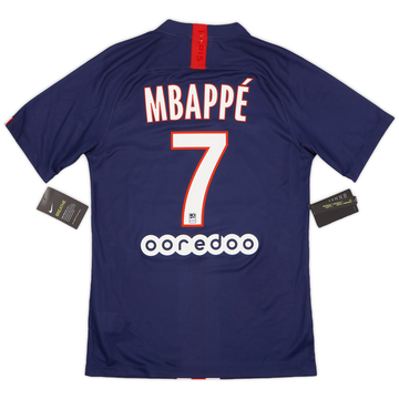 2019-20 Paris Saint-Germain Maillot domicile Mbappe #7 (S)