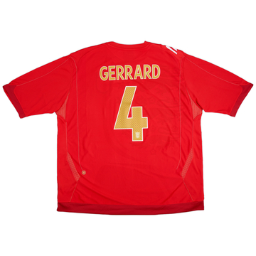 2006-08 England Maillot extérieur Gerrard #4 - 8/10 - (3XL)