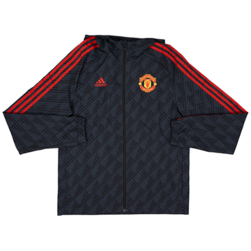 2022-23 Manchester United adidas Veste de survêtement à capuche - 8/10 - (S)