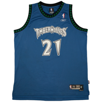 2004-06 Minnesota Timberwolves Garnett #21 Reebok Swingman Maillot Away - 7/10 - (XXL)