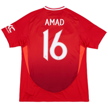 2024-25 Manchester United Maillot Domicile Amad #16