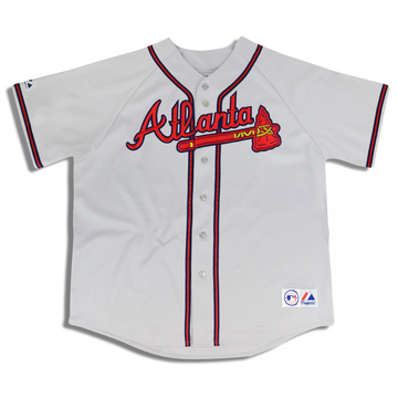 2005 Atlanta Braves Smoltz #29 Majestic Maillot Extérieur XXL