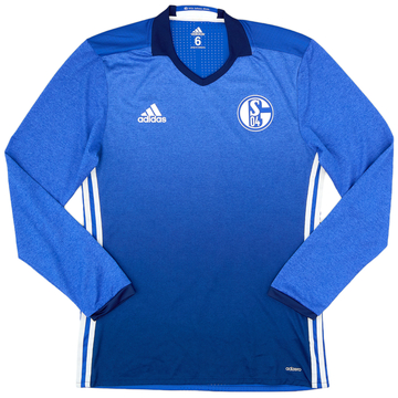 2016-18 Schalke Maillot Domicile ML Version Joueur - 9/10 - (M)