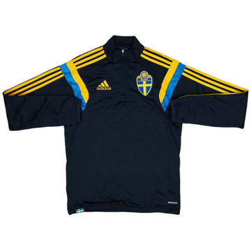2014-15 Sweden adidas 1/4 Zip Haut d'entraînement - 8/10 - (S)