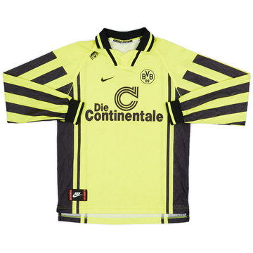 1996-97 Borussia Dortmund Maillot domicile manches longues - 8/10 - (XL.Boys)