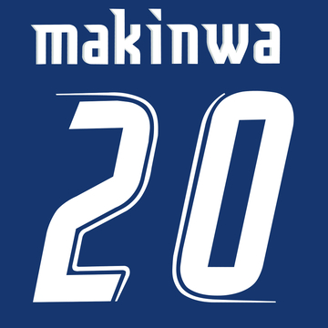 Flocage Lazio troisième 2006-07 Makinwa #20