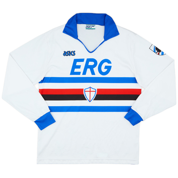 1991-92 Sampdoria Maillot Extérieur Manches Longues - 9/10 - (L)