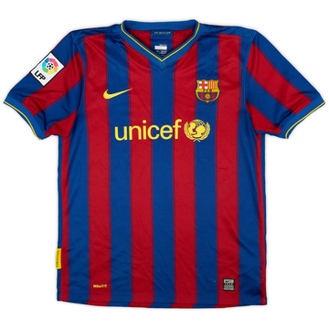 2009-10 Barcelona Maillot Domicile - 7/10 - (XL Garçon)